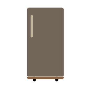 ثلاجة جنرال تك باب واحد 86 لتر 3 قدم ديفروست فضي -REFGT90MNJ