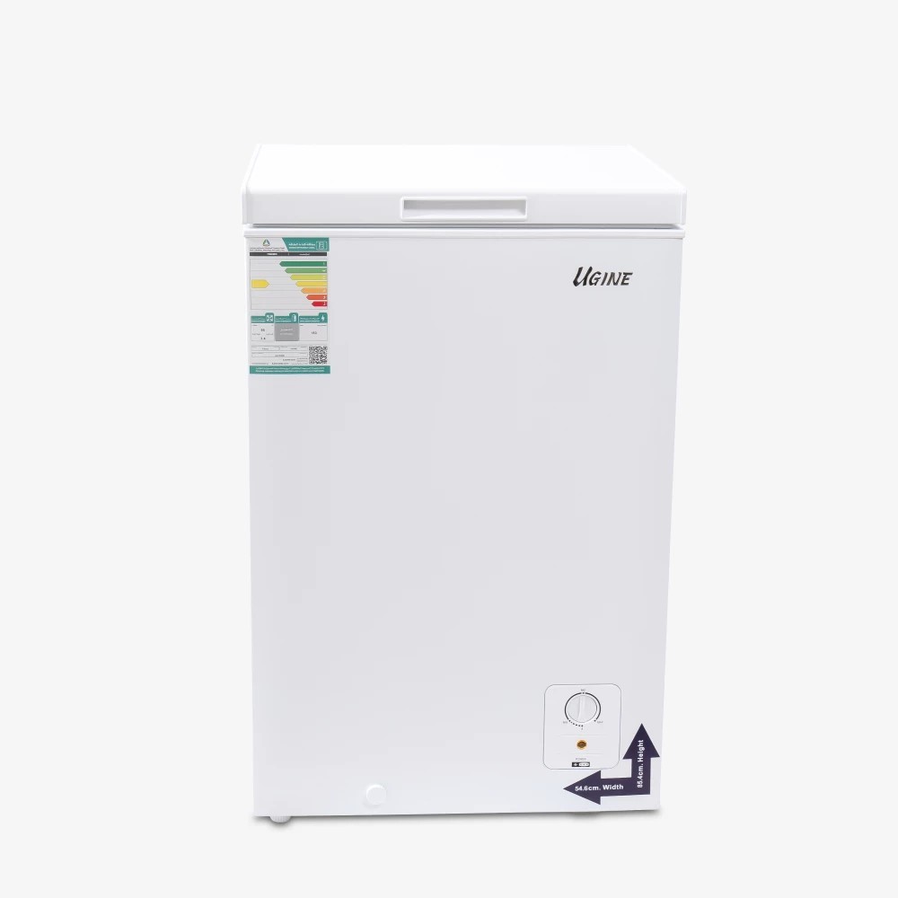 أوجين فريزر أفقي 95 لتر ,3.3 قدم مكعب ,أبيض - UCFK95N