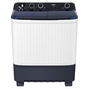 هاير غسالة منزلية حوضين 10 كجم, ابيض - HTW100-1217