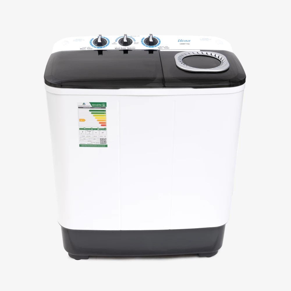 أوجين غسالة حوضين ,6 كغ ,أبيض - UWMTTN6