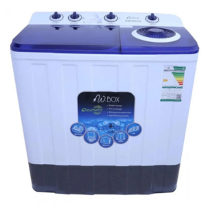 غسالة بحوضين من دبليو بوكس، سعة 10 كجم، 420 واط، أزرق-KW-1314H