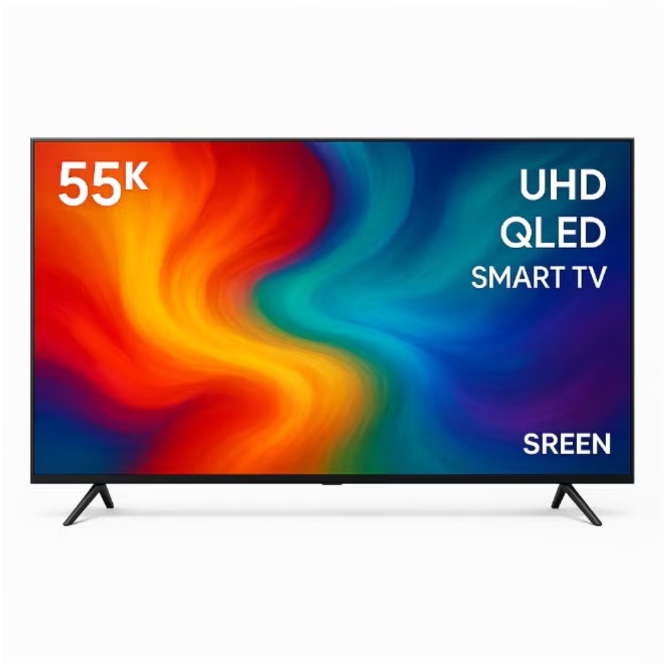 شاشة سرين 55 سمارت 4K اندرويد 14- SRET-55S4K2