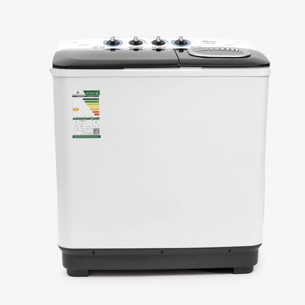 أوجين غسالة حوضين ,8 كغ ,أبيض - UWMTTN8