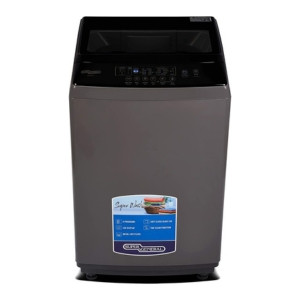 سوبر جنرال غسالة ملابس اتوماتيك تعبئة علوية 7 كجم, 8 برامج, فضي - KSGW724