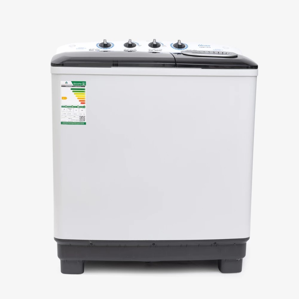 أوجين غسالة حوضين ,10 كغ ,أبيض - UWMTTN10