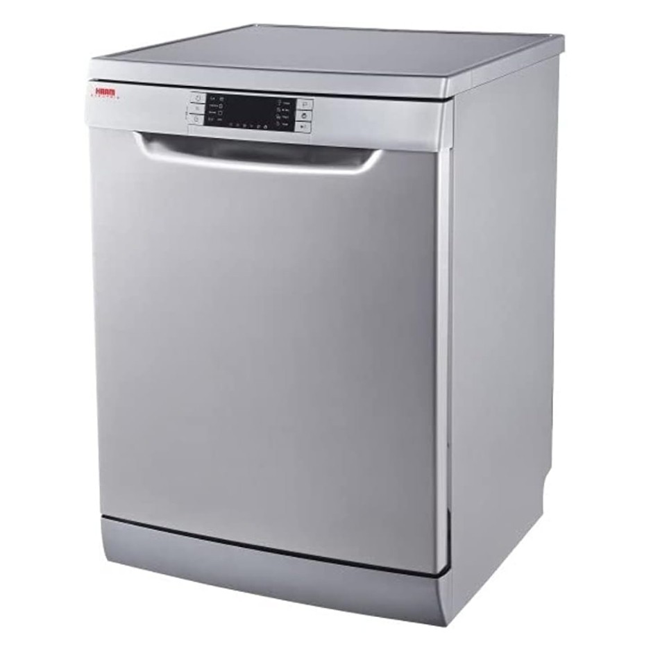 غسالة صحون هام 3 ارفف 14 مكان 8 برامج فضي-HM14PSDW18