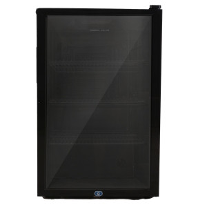 ثلاجة عرض زجاج جنرال جولدن 90 لتر مقاس 3.17 قدم,اسود-GG101BDF