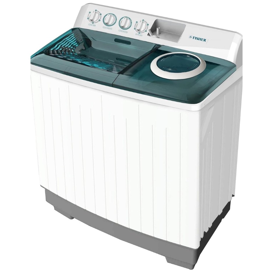 غسالة فيشر حوضين سعة 7 كيلوأبيض، تحميل علوي- FW-P7000N