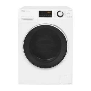 هاير غسالة ملابس اتوماتيك تعبئة امامية سعة 10 كجم, تنشيف 6 كجم, تنشيف 100% ,انفرتر , أبيض - HWD100-BP14636