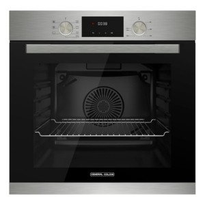 فرن كهربائي مدمج من جنرال جولدن، مزود ب 7 برامج طهي، سعة 72 لتر، 60×60 سم، مؤقت تشغيل، مروحة تبريد، مزود بوظيفة القلي الهوائي + الشواية، وتسخين علوي وسفلي وشاشة رقمية-GNG72DIG