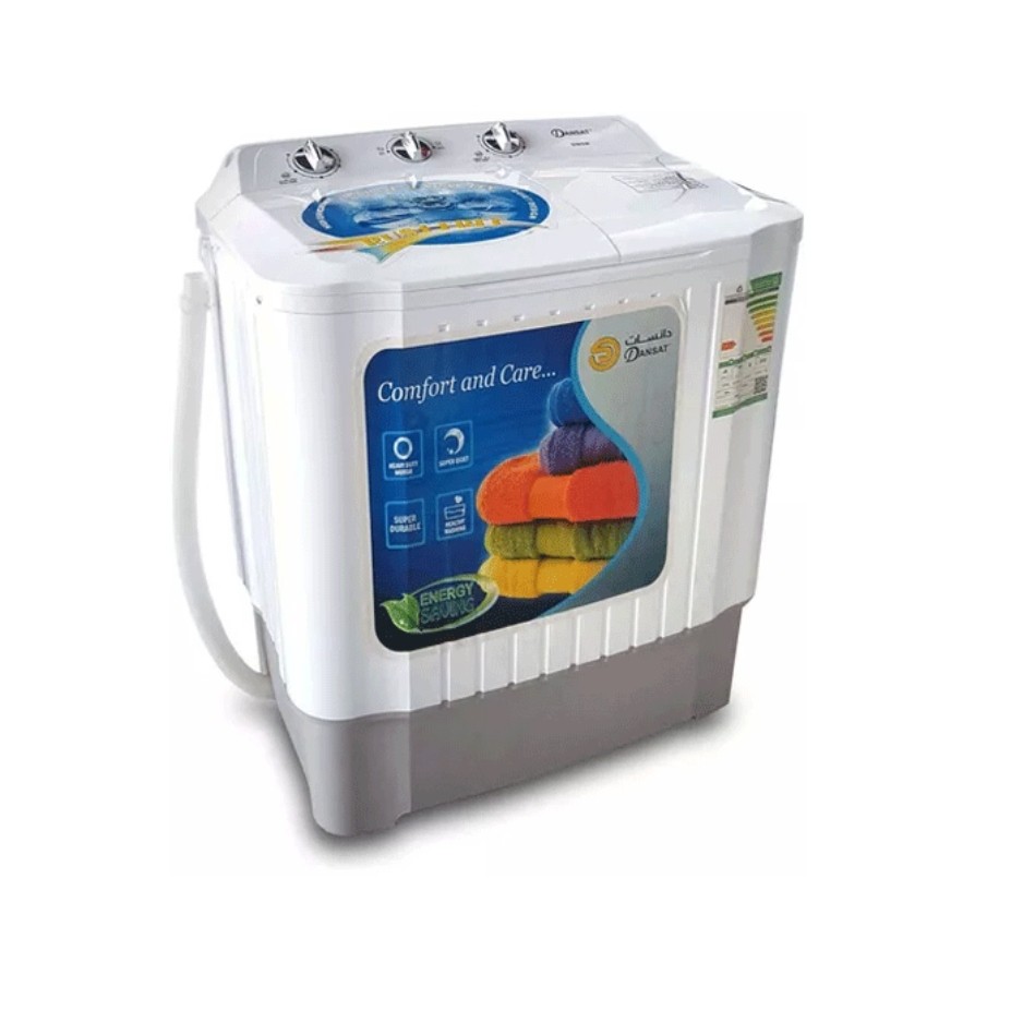 غسالة بحوضين بسعة 5 كغم من دانسات، ابيض،-DW050DW