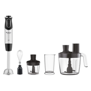 مولينكس خلاط يدوي كويك شيف 1000 واط+ محضر طعام، اسود -DD65J827