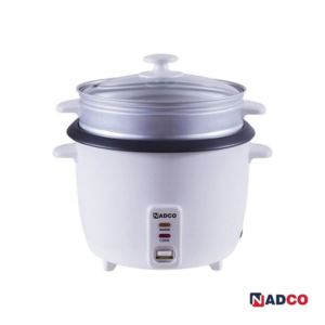 نادكو قدر فاخر مستدير لطهي الأرز وسلق الخصروات بسعة 1.8 لتر - NC-518DL