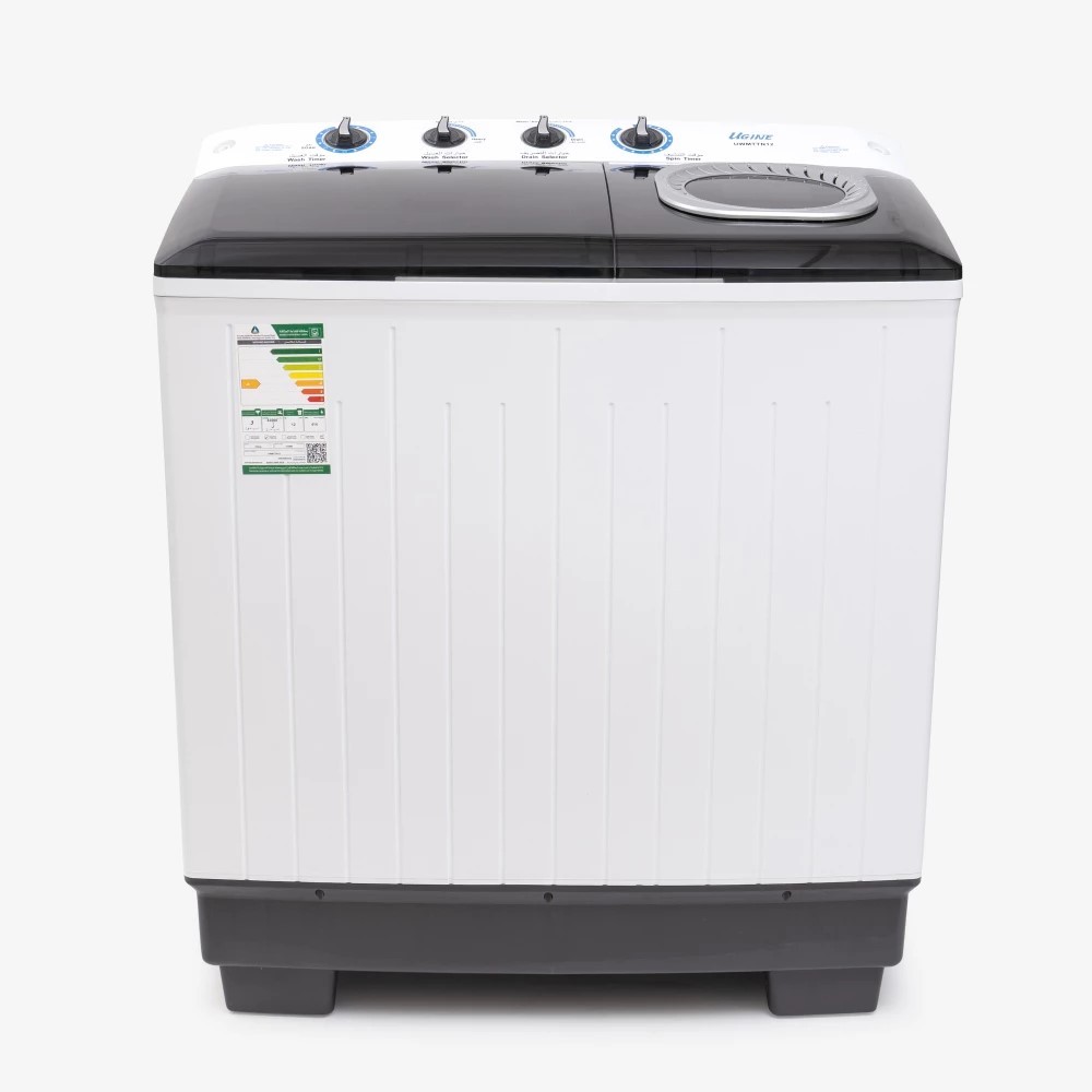 أوجين غسالة حوضين ,12 كغ ,أبيض - UWMTTN12