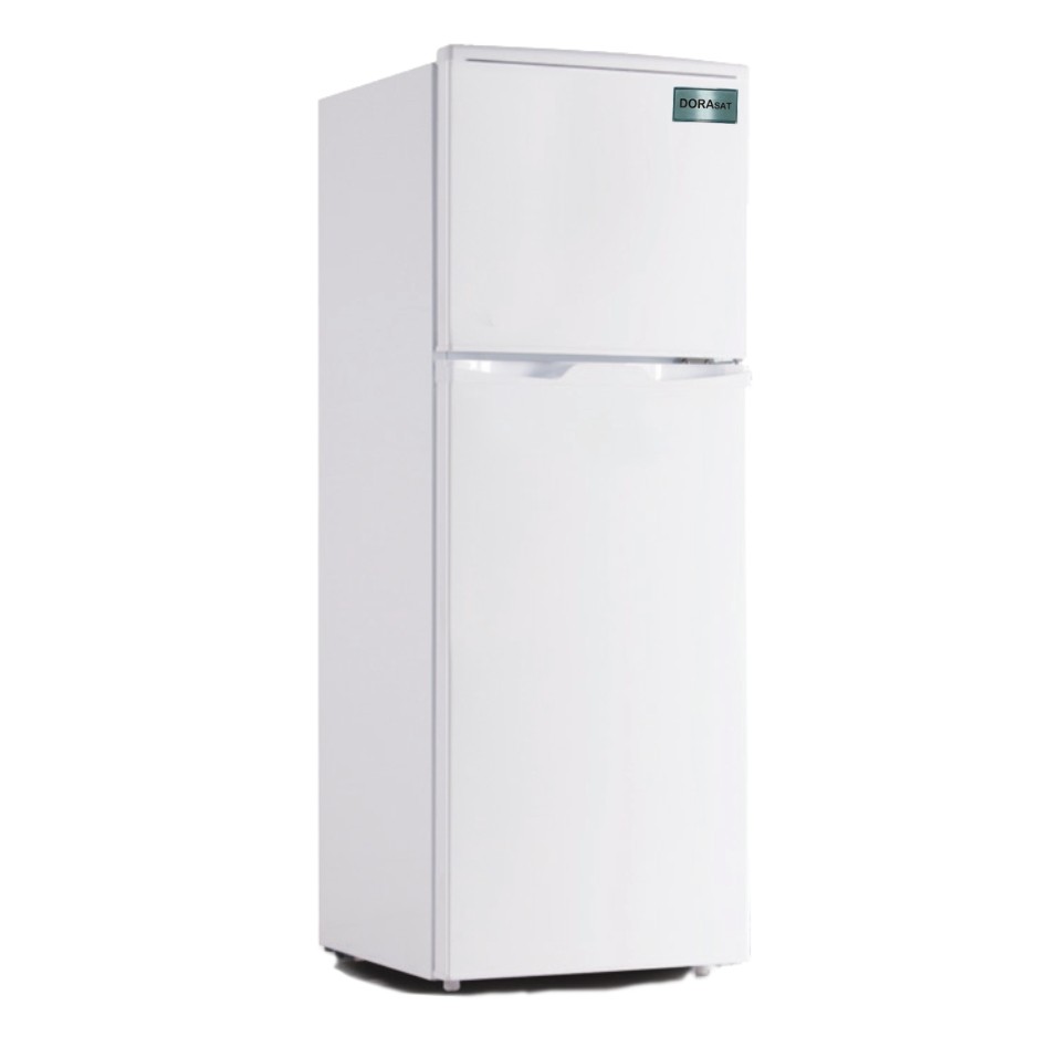 ثلاجة بابين دورا سات 4.7 قدم,132 لتر, أبيض-DS160DF