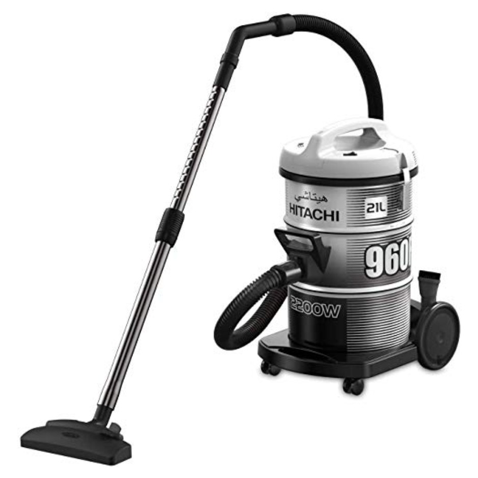 مكنسة هيتاشي 21 لتر 2100 واط برميل-CV-960FBK