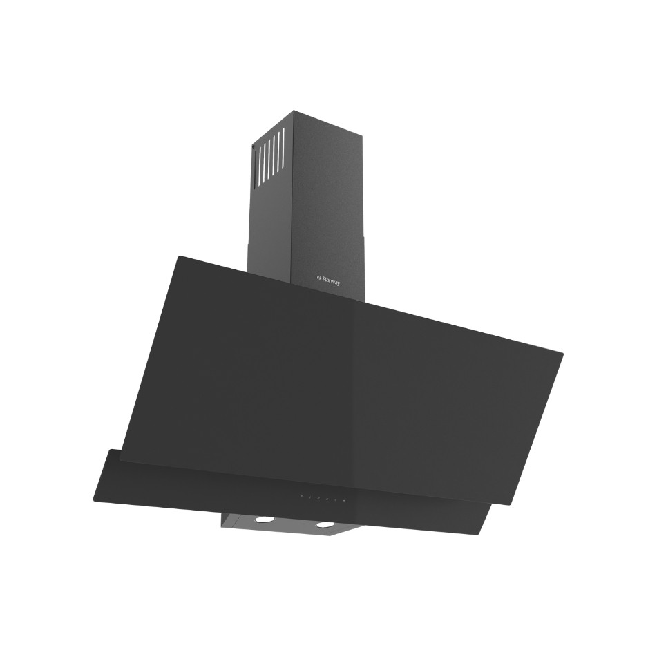 شفاط ستار واي بلت ان 90 سم زجاج اسود 3 سرعات 5 طبقات فلاتر 240 واط-SW9090HD